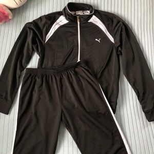 PUMA 2 PIECE TRACK SUIT, BABY BLUE & BLACK ✨